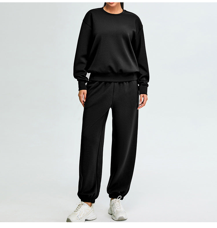 Women's high waist modal cotton cuffed running pants