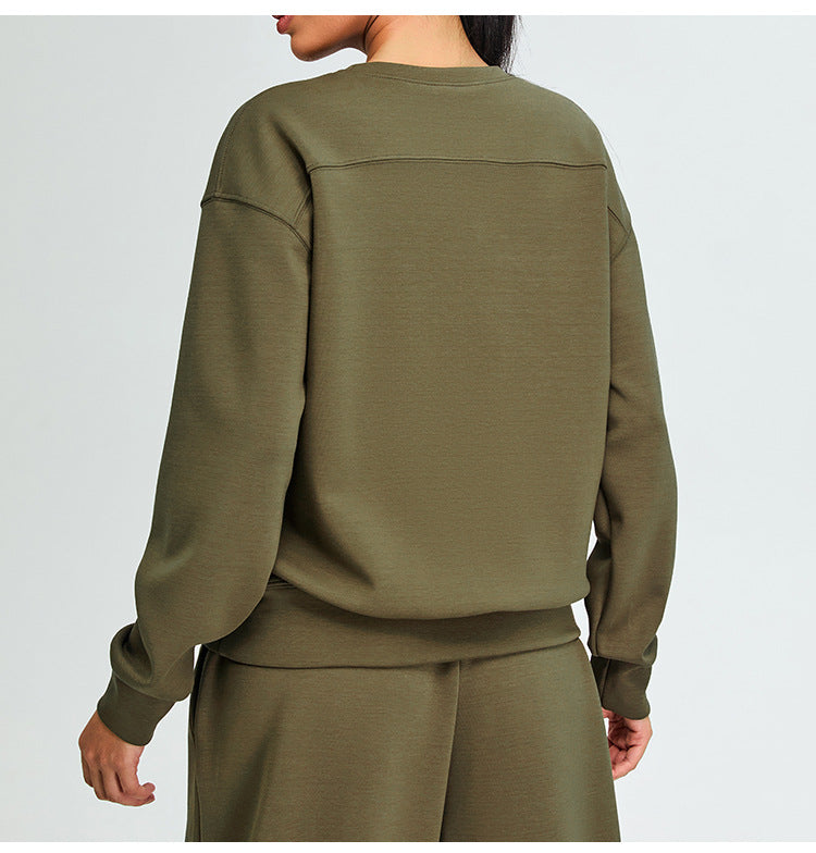 Women's Modal Cotton Long Sleeve Sports Sweatshirt