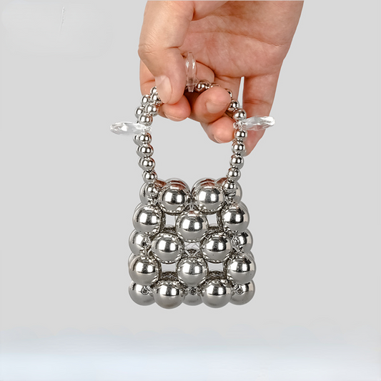 Mini Silver Beads Shoulder Bag