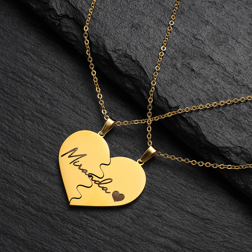 Custom Name Necklace-You and Me