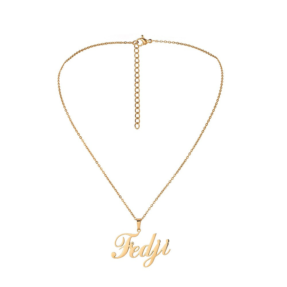 Custom Name Necklace-Irregular Letters