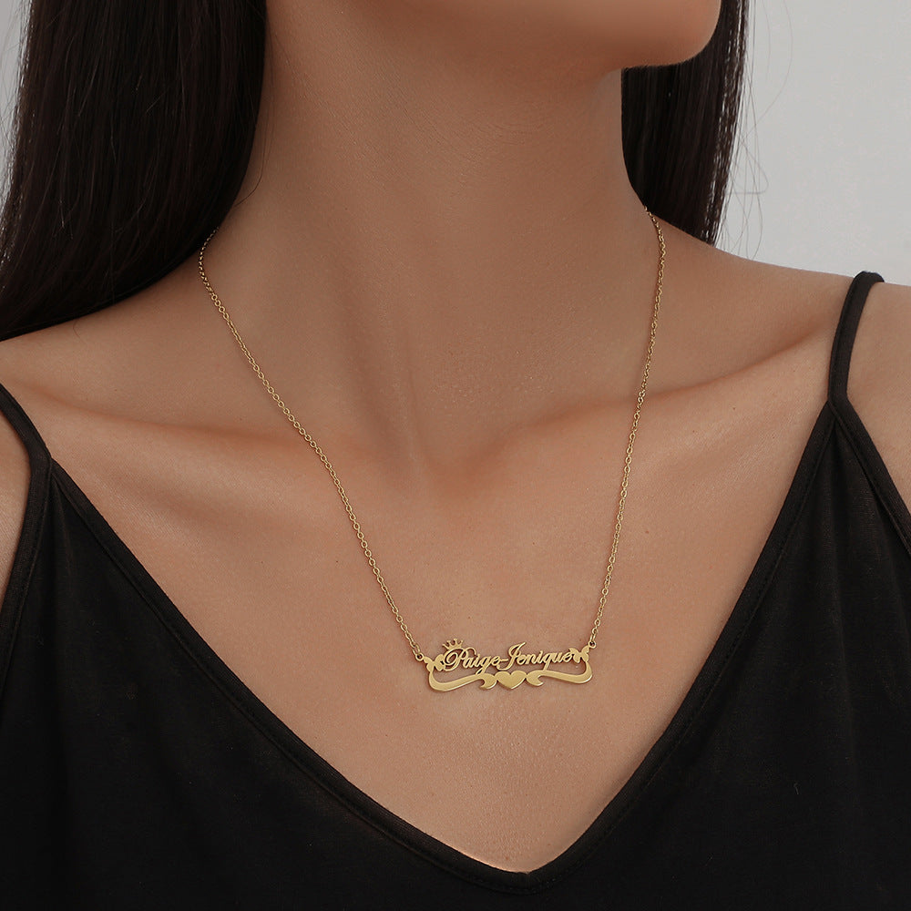 Custom Name Necklace-Love Bridge