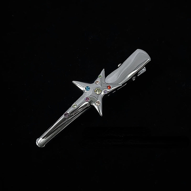 Colorful Zircon Star Hair Clip