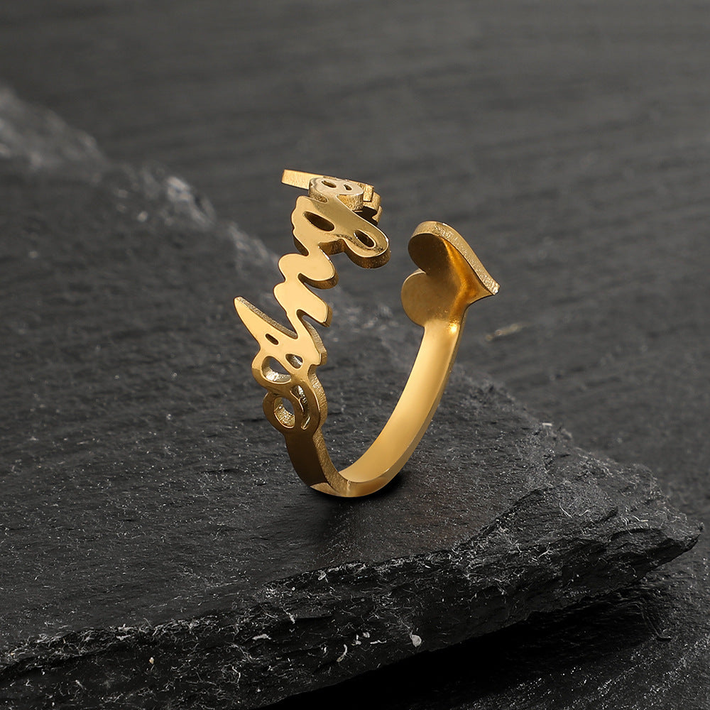 Custom Name Ring