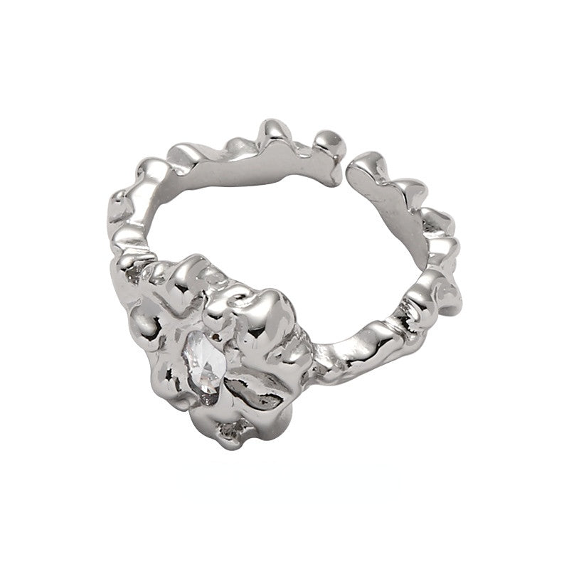 Lava Series Zircon Open Ring