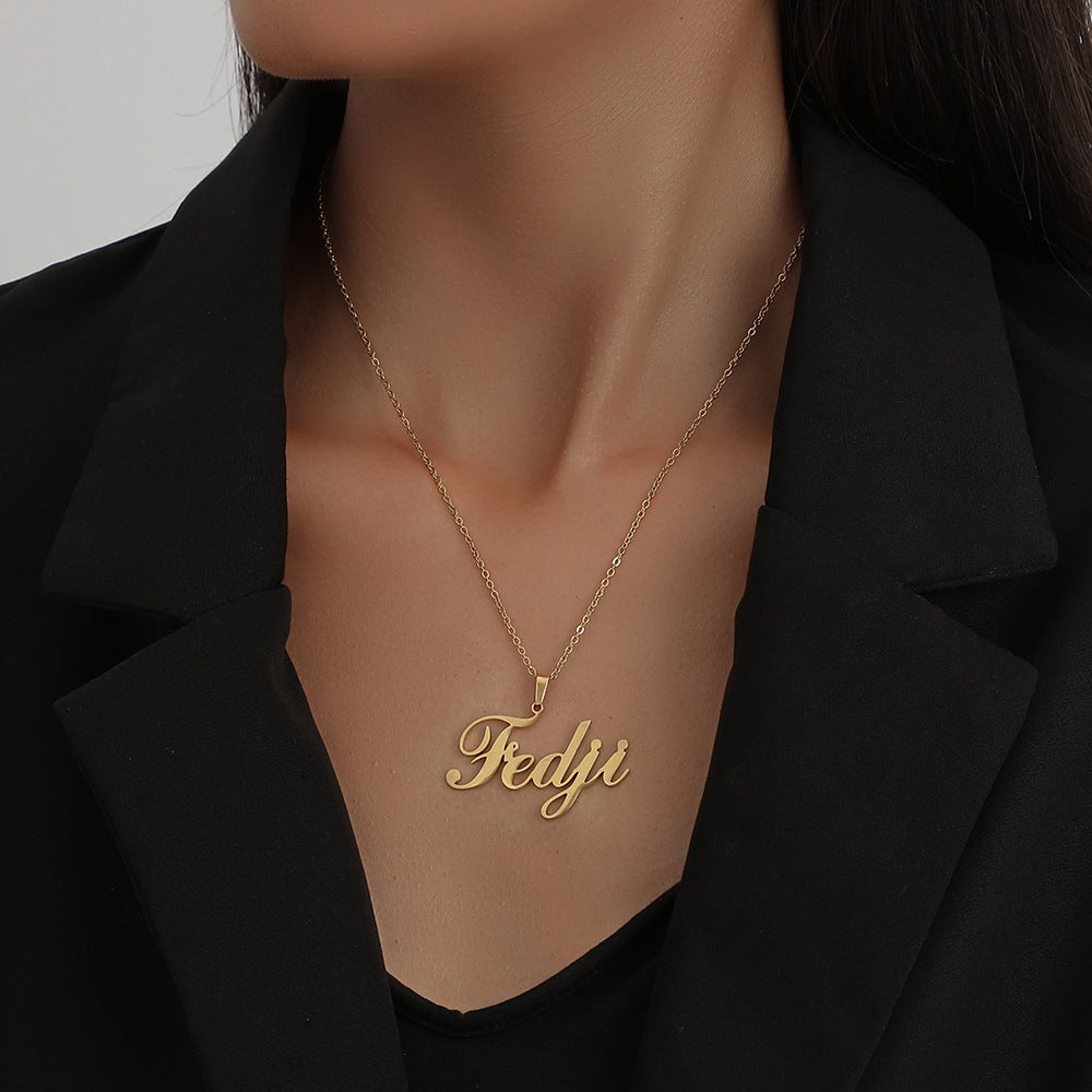 Custom Name Necklace-Irregular Letters