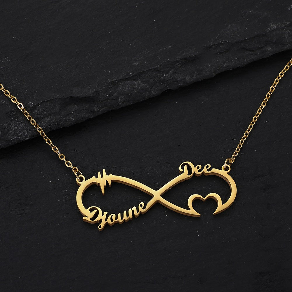 Custom Name Necklace-Infinite Love