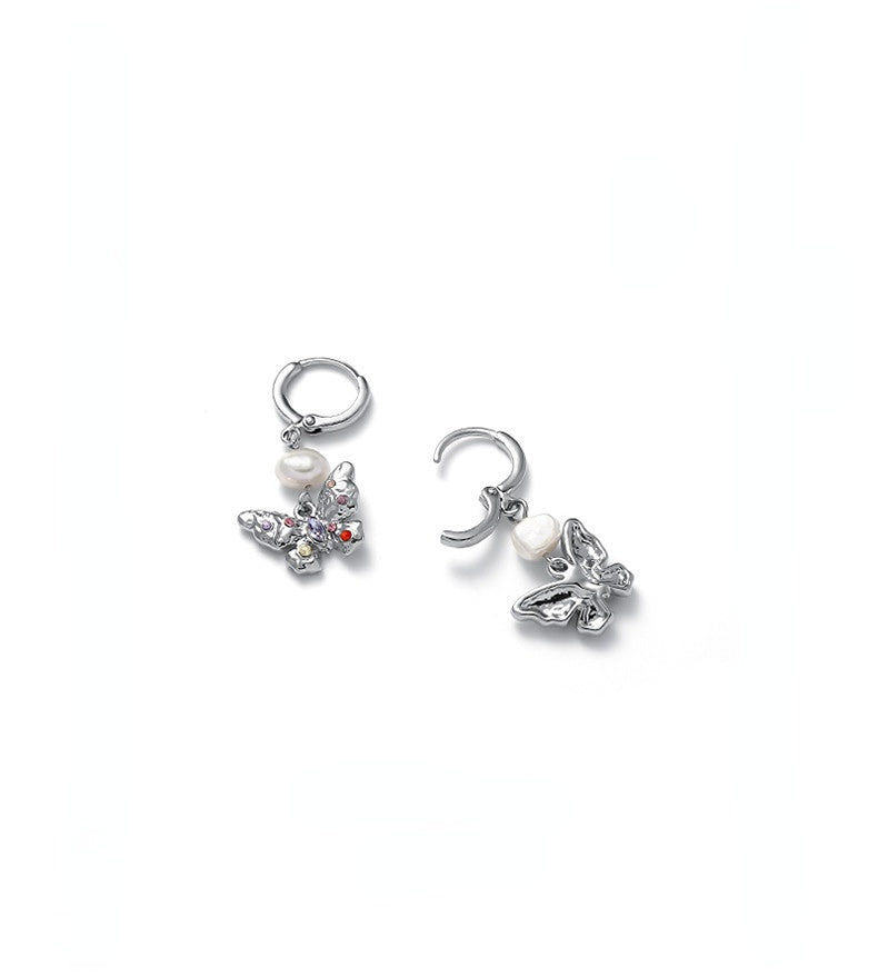 Butterfly Pearl Earrings