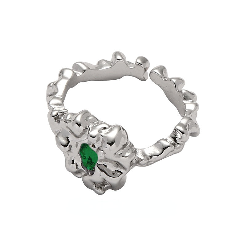 Lava Series Zircon Open Ring