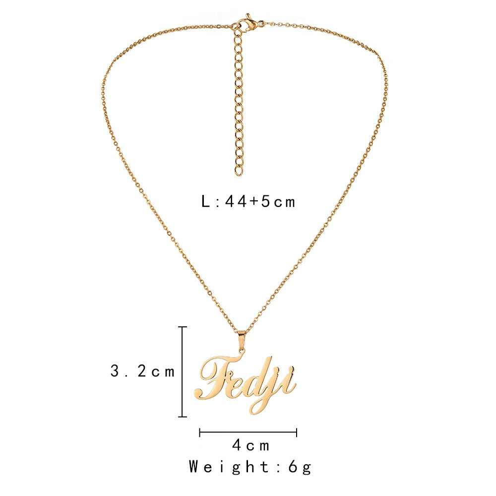 Custom Name Necklace-Irregular Letters