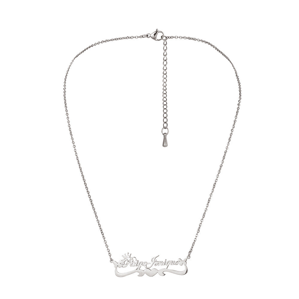 Custom Name Necklace-Love Bridge