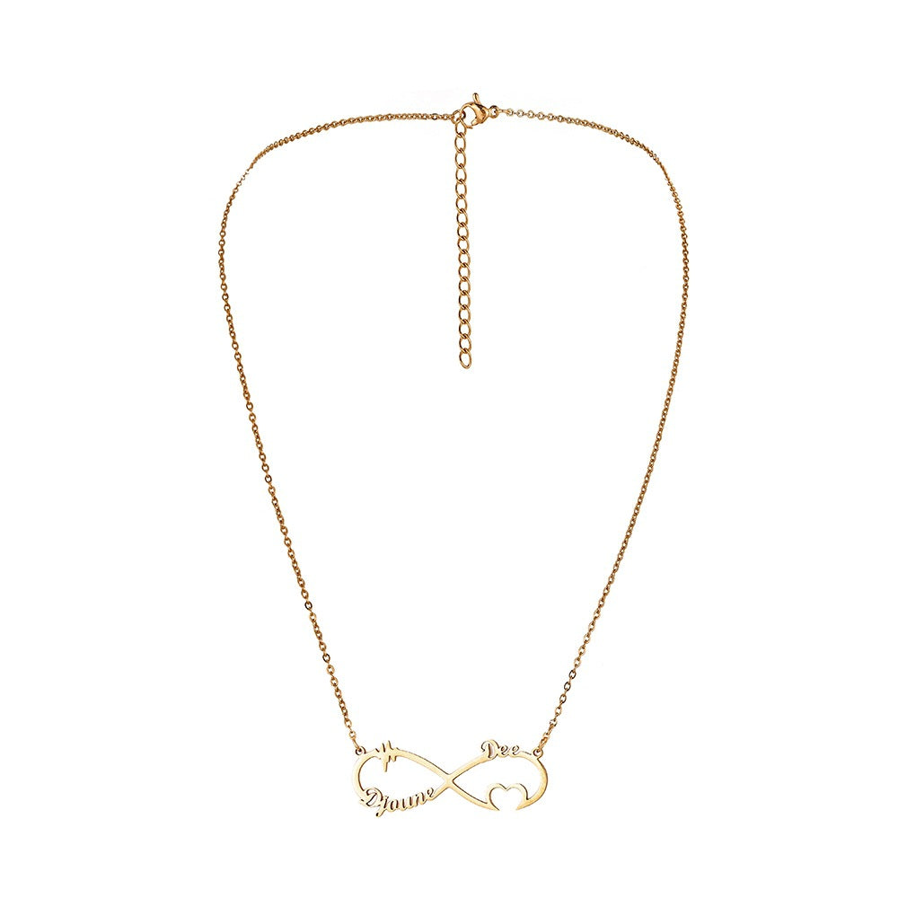 Custom Name Necklace-Infinite Love