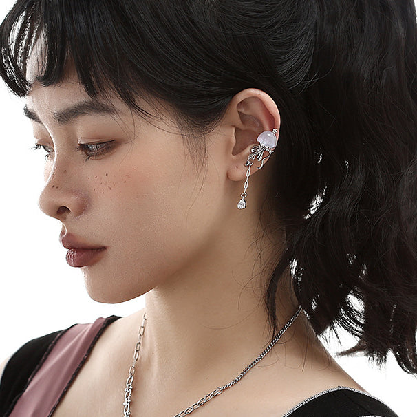 Niche Design Fluorescent Jellyfish Ear Cuff