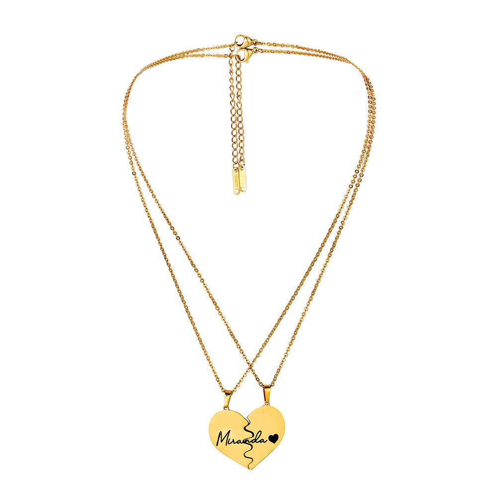 Custom Name Necklace-You and Me