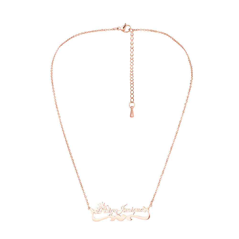 Custom Name Necklace-Love Bridge