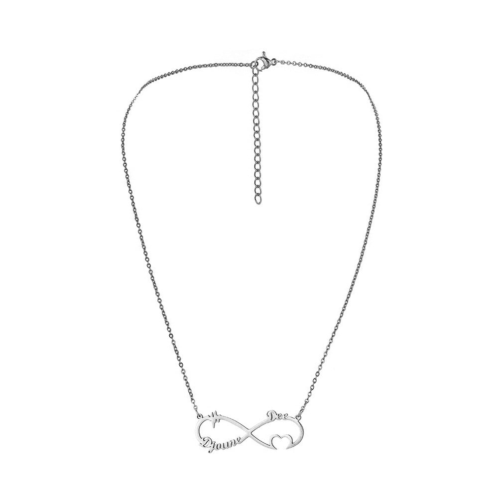 Custom Name Necklace-Infinite Love