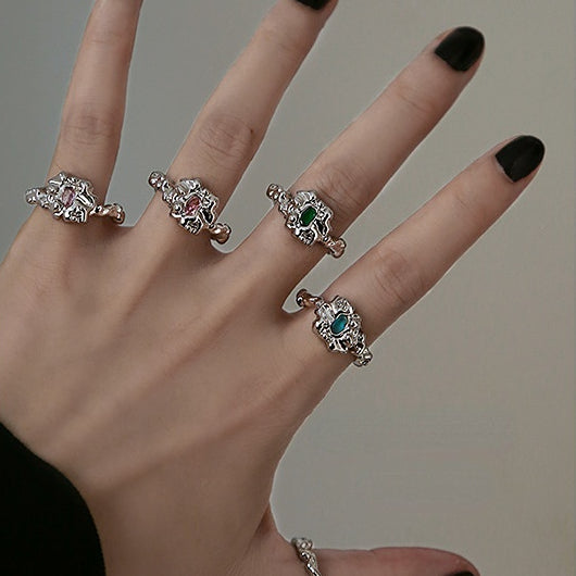 Lava Series Zircon Open Ring