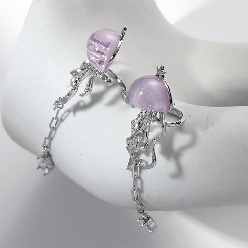 Niche Design Fluorescent Jellyfish Ear Cuff