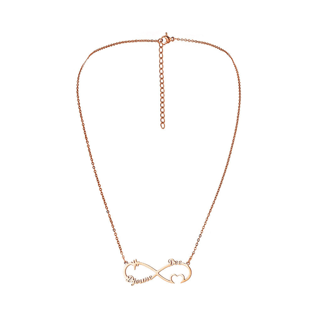 Custom Name Necklace-Infinite Love
