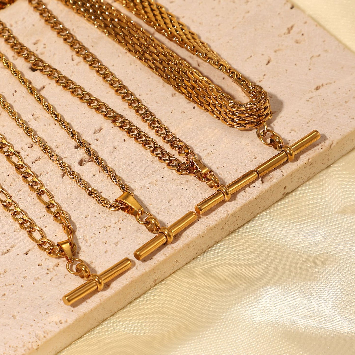 T-bar Pendant Necklace Collection