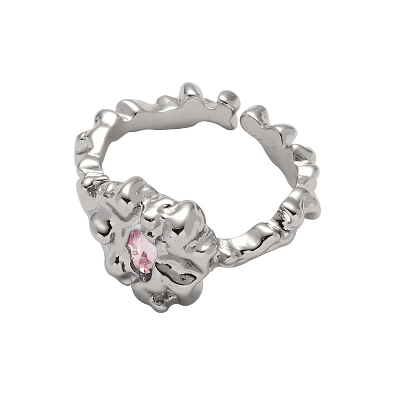 Lava Series Zircon Open Ring