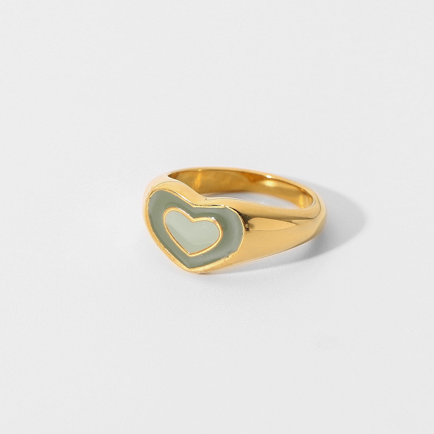 Anello di amore del fumetto verde