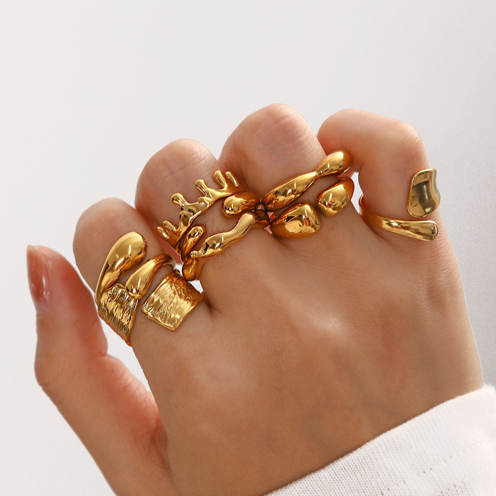 Irregular Open Rings Collection