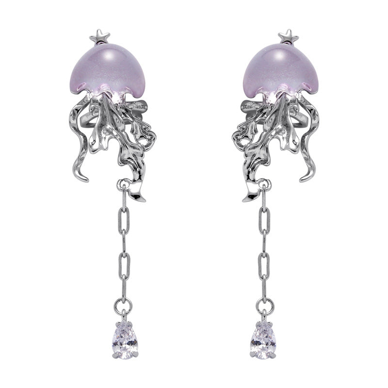 Niche Design Fluorescent Jellyfish Ear Cuff