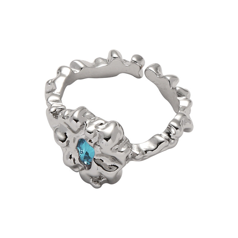 Lava Series Zircon Open Ring