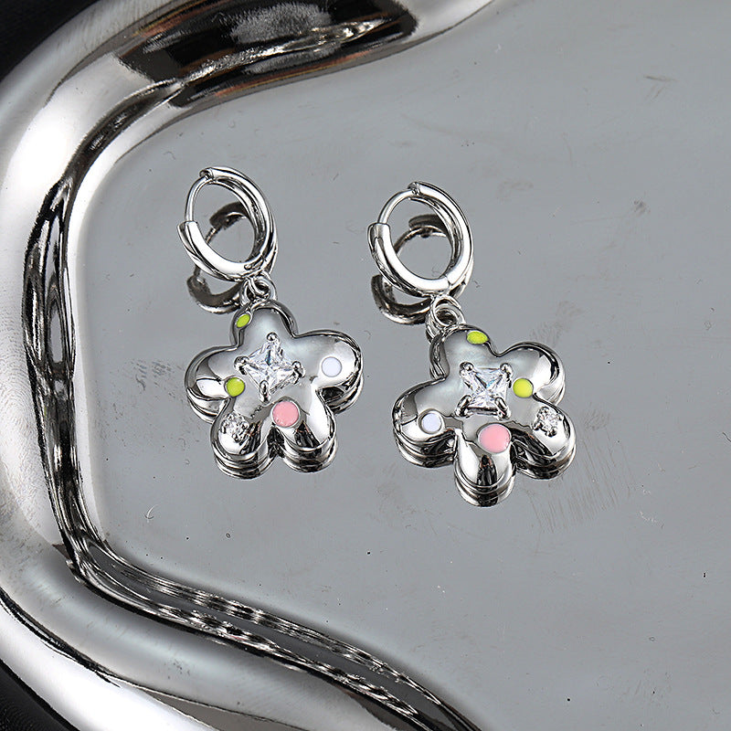 Niche Design Flower Hoops