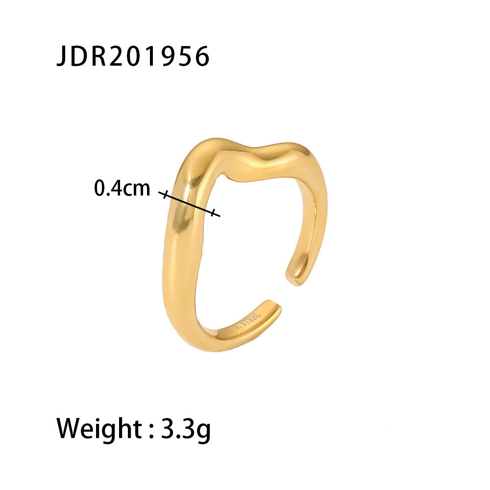 Irregular Open Rings Collection