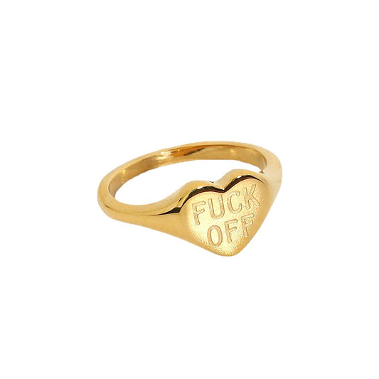 Letter Printed Ring