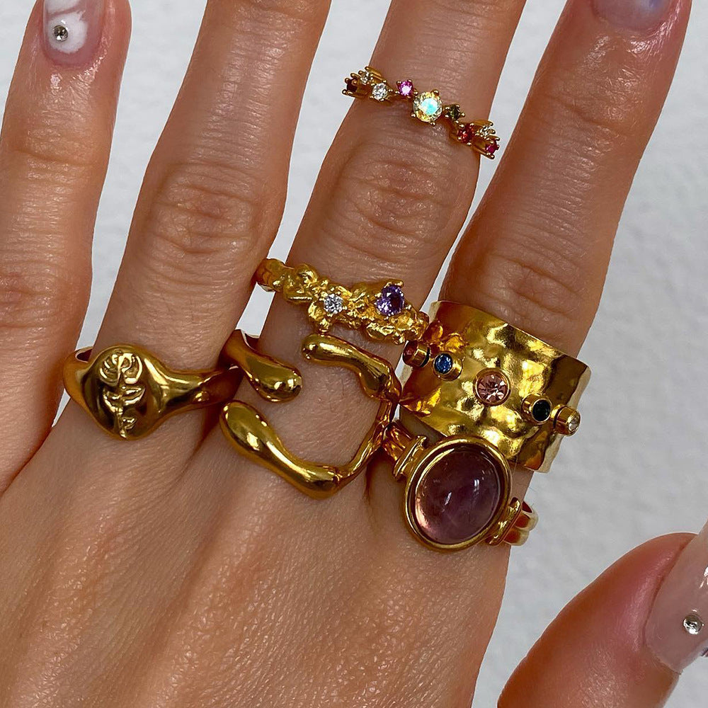 Irregular Open Rings Collection