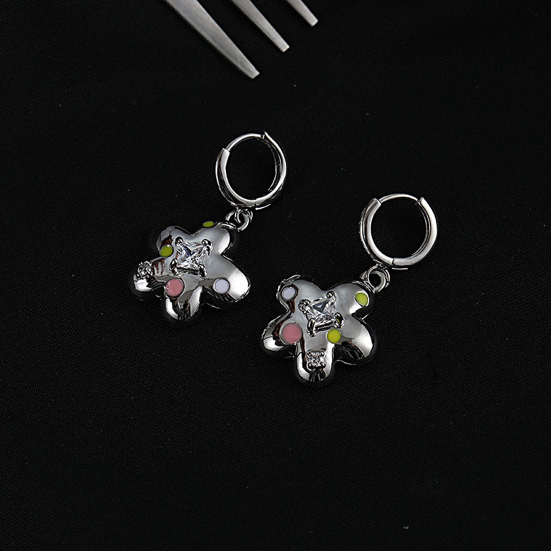 Niche Design Flower Hoops