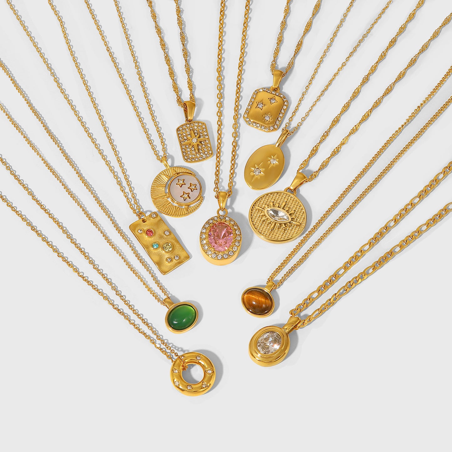 Nature Stone Necklace Collection