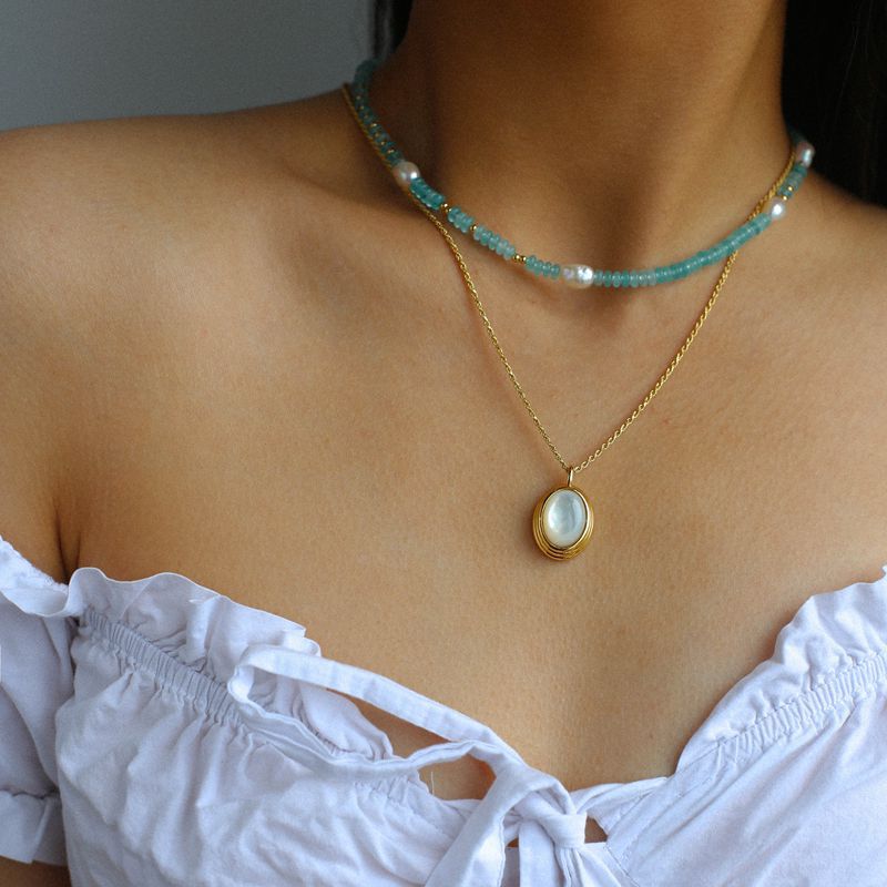 Multicolored Stacking Beaded Necklace