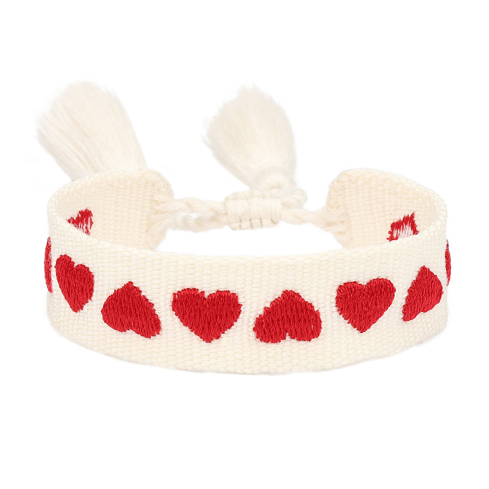Handwoven Adjustable Bracelet-- For My Lover