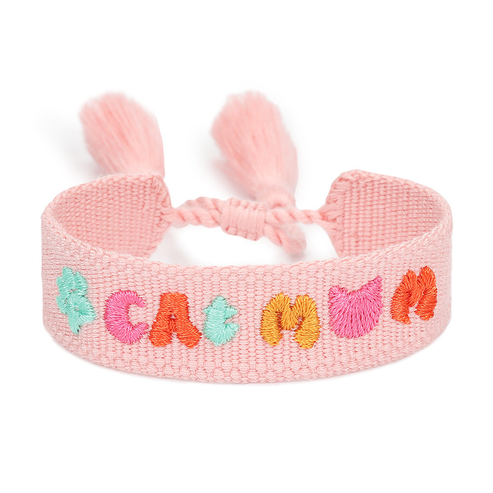 Handwoven Adjustable Bracelet--Pet Gift