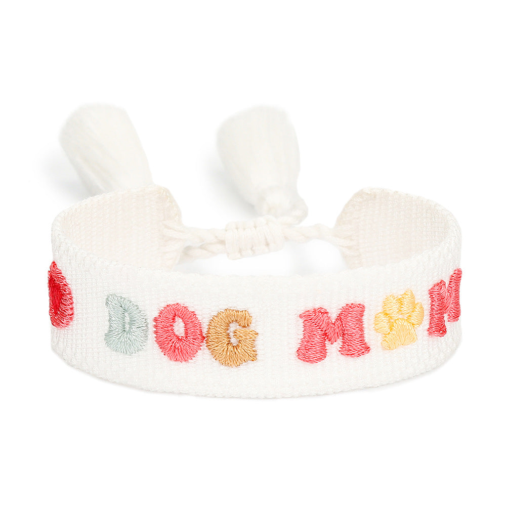 Handwoven Adjustable Bracelet--Pet Gift