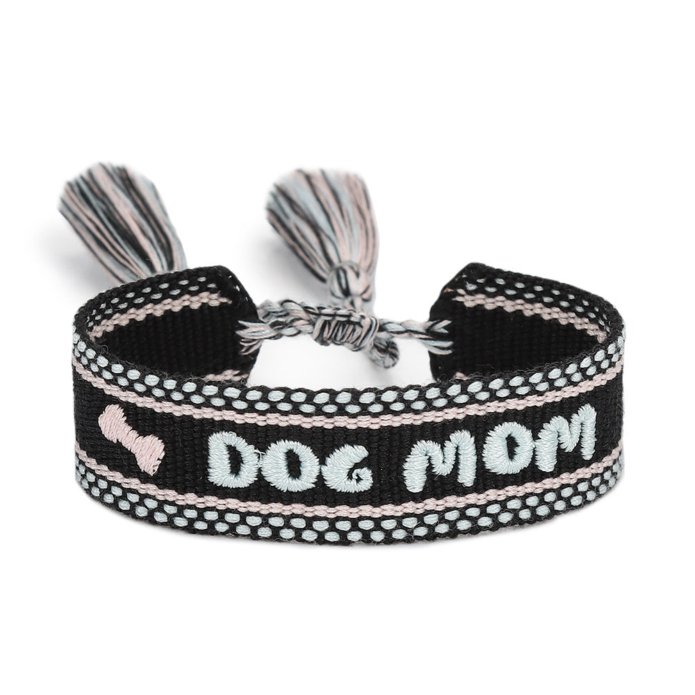 Handwoven Adjustable Bracelet--Pet Gift