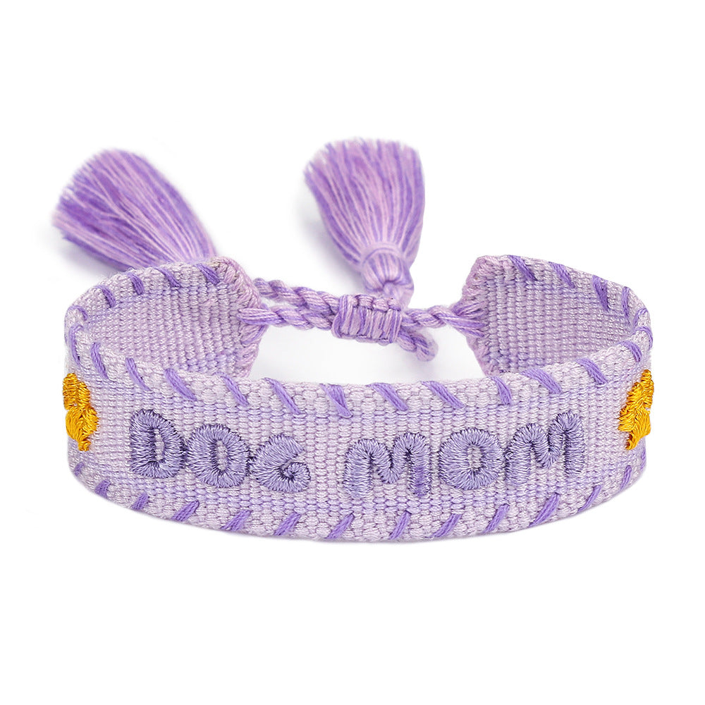 Handwoven Adjustable Bracelet--Pet Gift