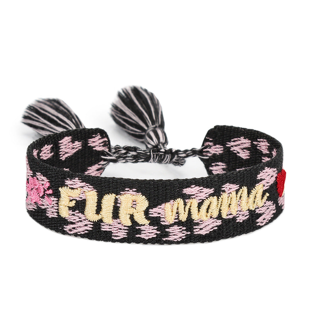 Handwoven Adjustable Bracelet--Pet Gift