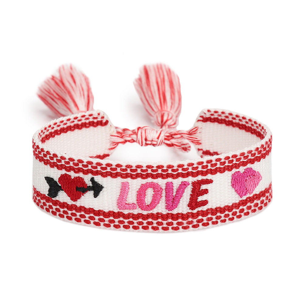 Handwoven Adjustable Bracelet-- For My Lover
