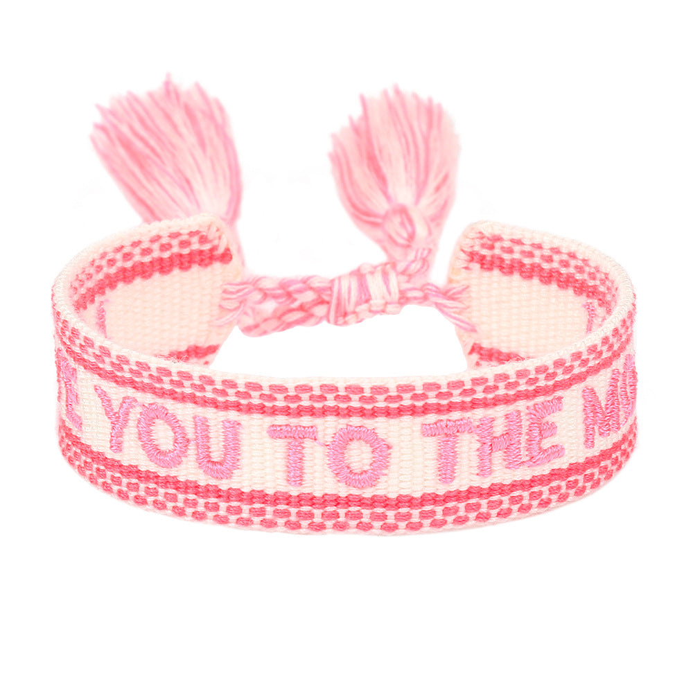 Handwoven Adjustable Bracelet-- For My Lover