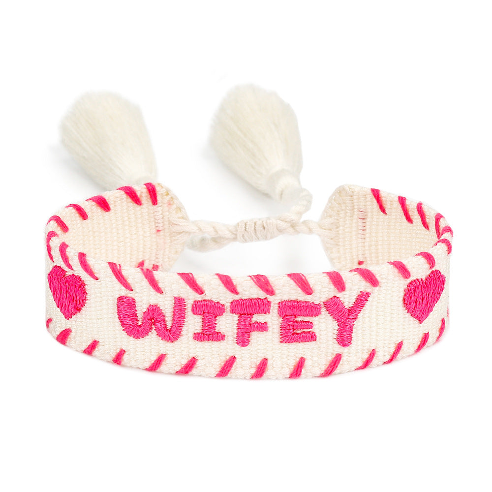 Handwoven Adjustable Bracelet-- For My Lover