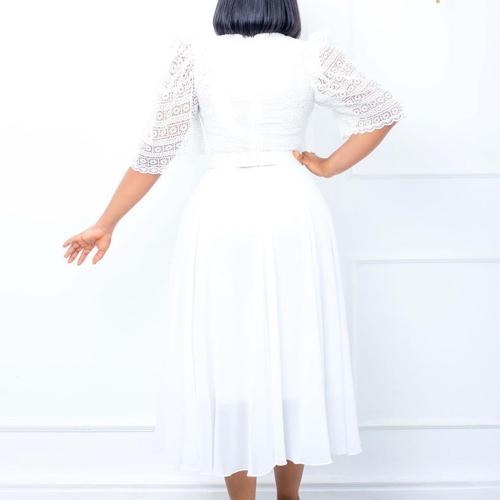 Women's Stylish Chiffon Beaded Dress