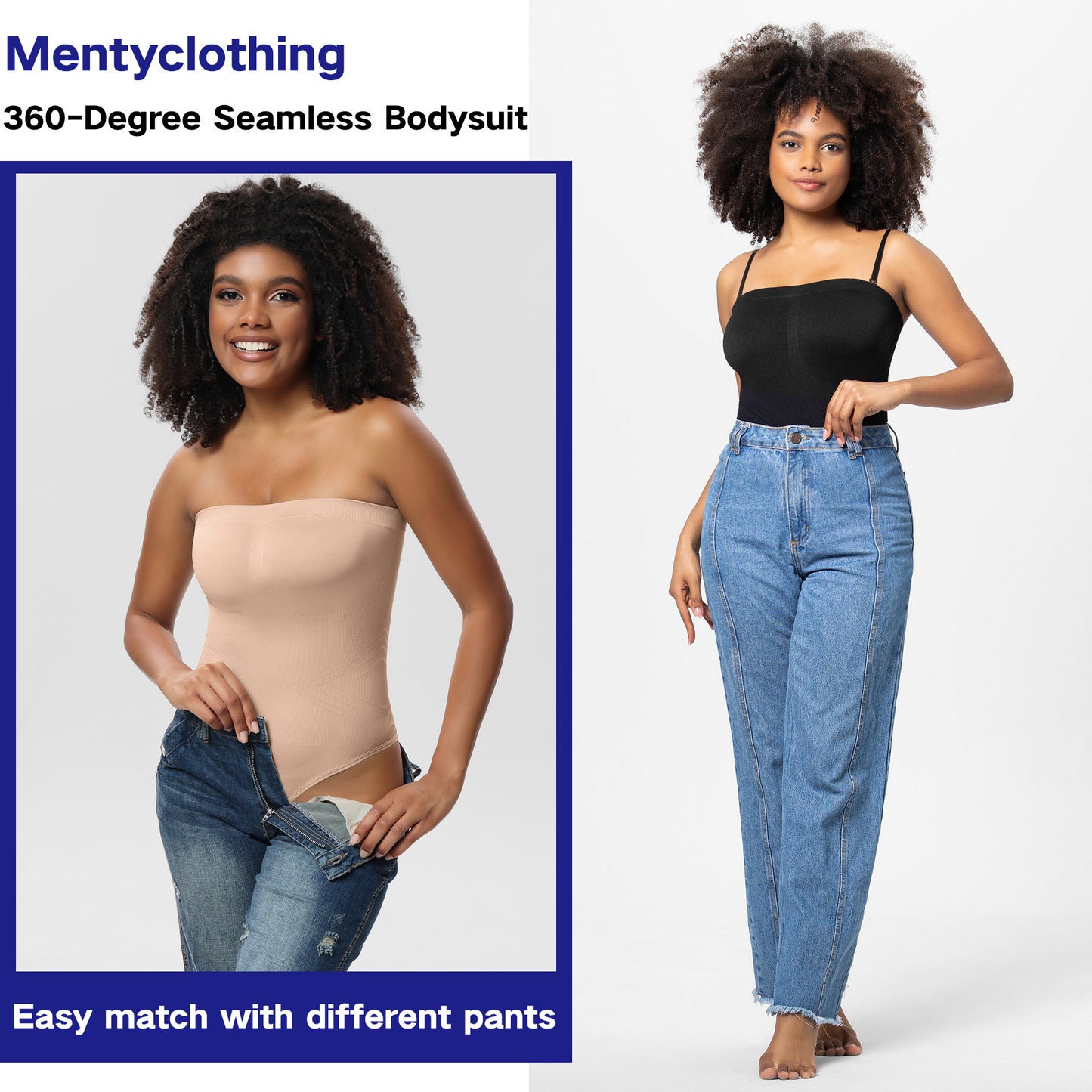 Removable-Strap Push Up Bustier Body Shaping Jumpsuit