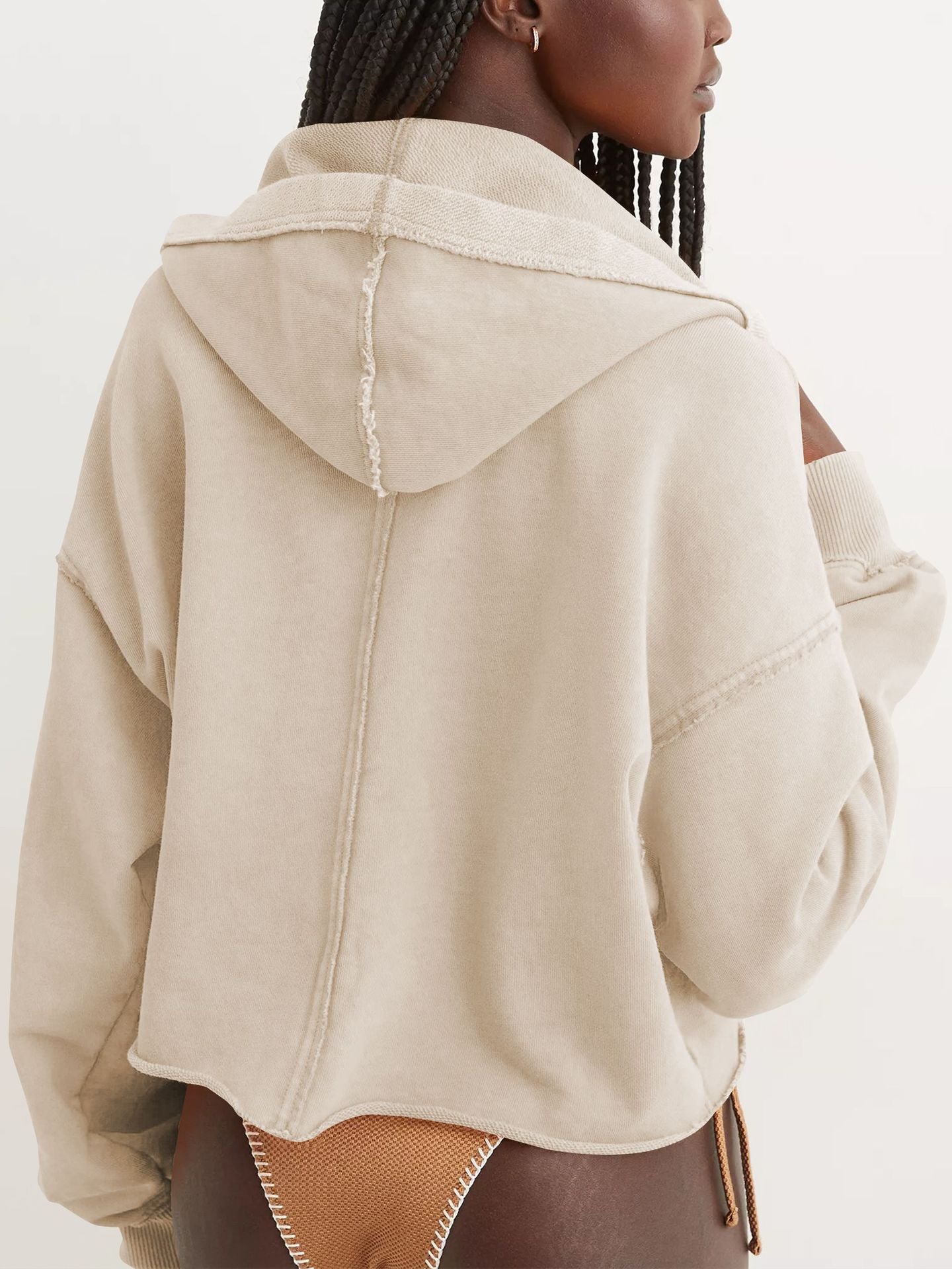 Women's Hooded Loose Pullover Sweatshirt