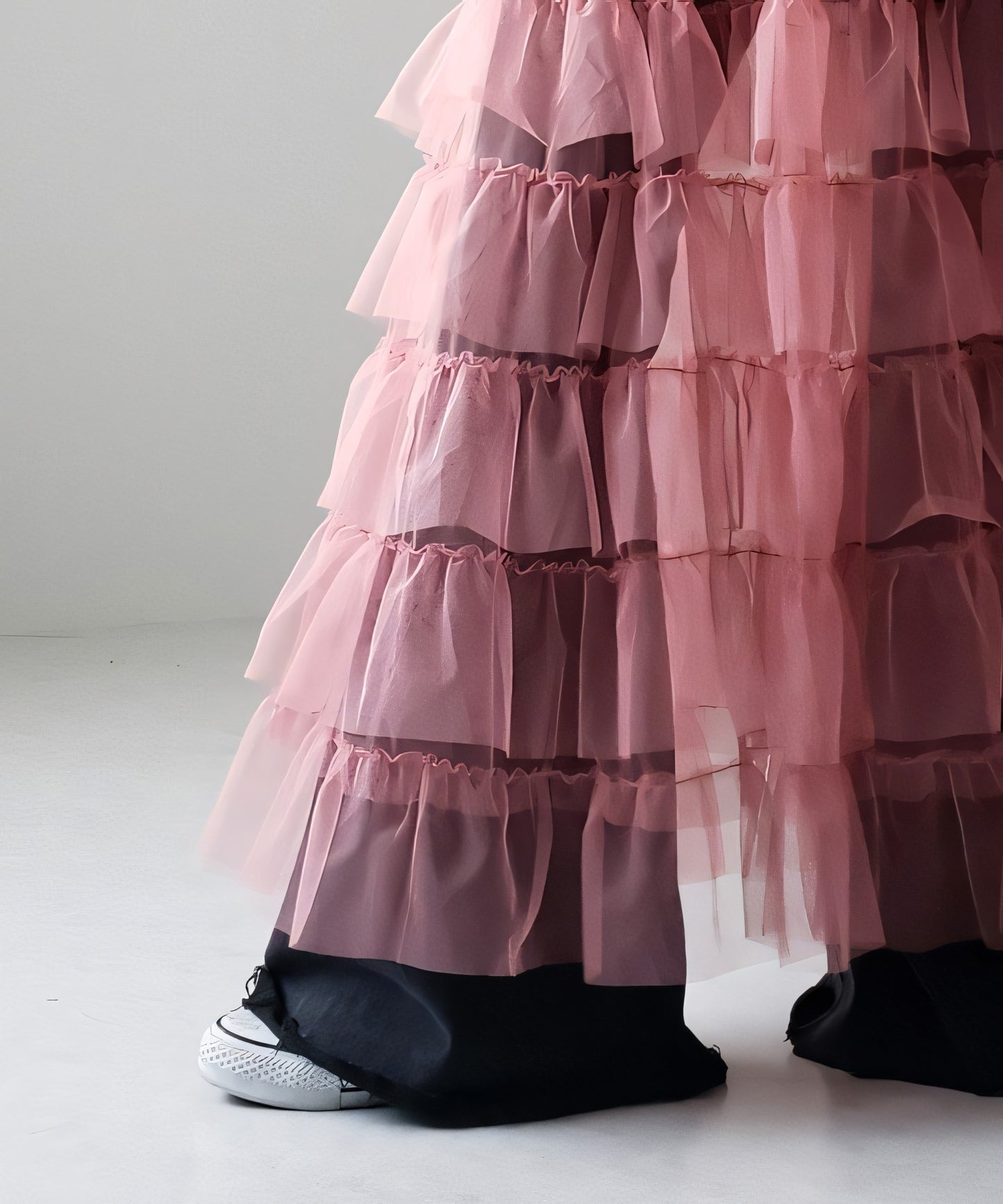 Women's Layered Elastic Waist Puff Tulle A-line Skirt, Sheer Mesh Design for All Occasions
