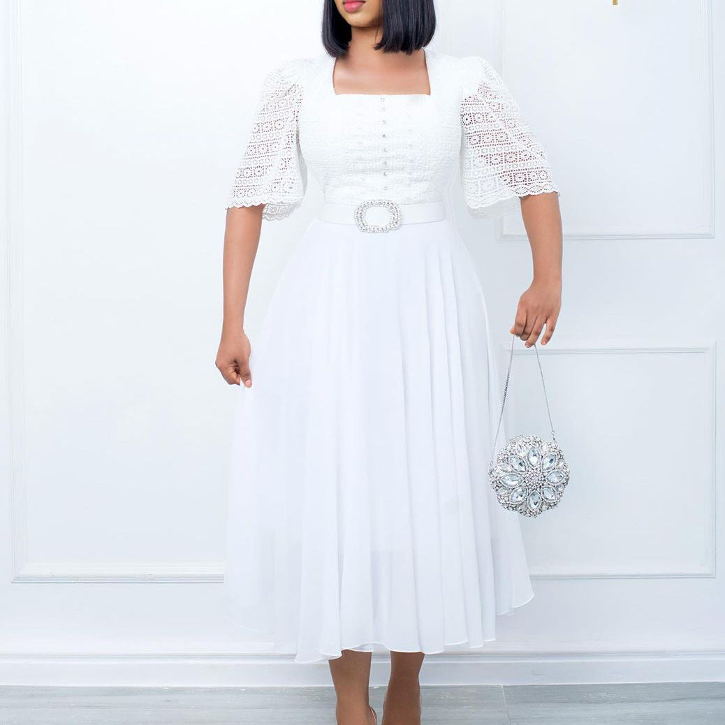Women's Stylish Chiffon Beaded Dress